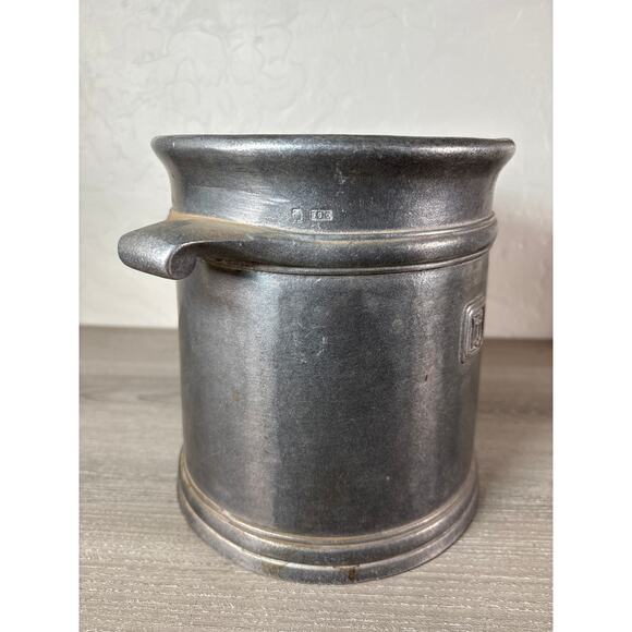 Vintage Wilton Armetale Country Ware Pewter Ice Bucket Canister stamped 1975 - Picture 3 of 11